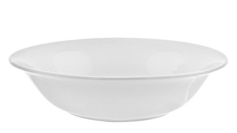 China White Bowl S/s 9&#8243;w 3&#8243;d
