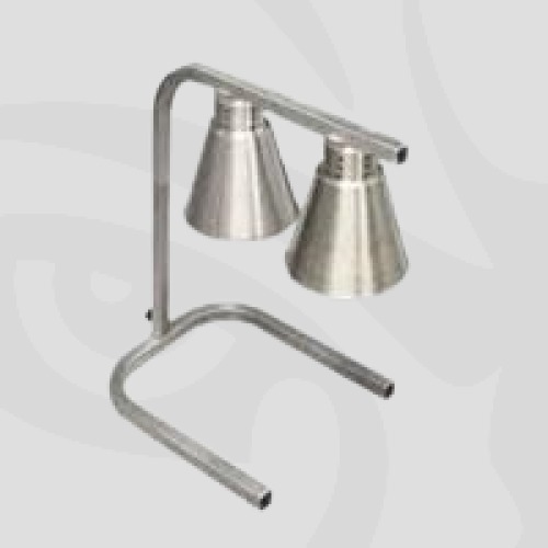 Heat Lamp, Stainless Twin Bulb