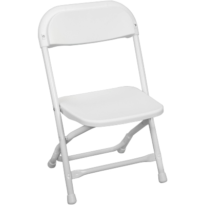 Chair &#8211; Childrens Poly Folding &#8211;  White