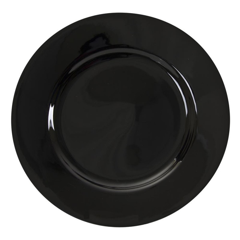 China Classic Black Plate 10&#8243; Dinner