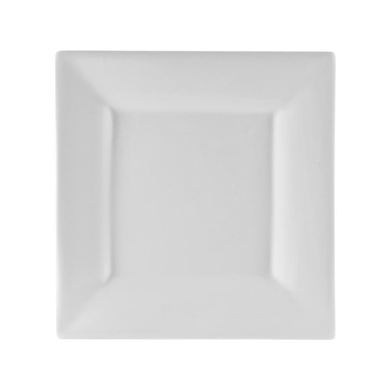 China Contemporary White Square Plate 10&#8243; Dinner