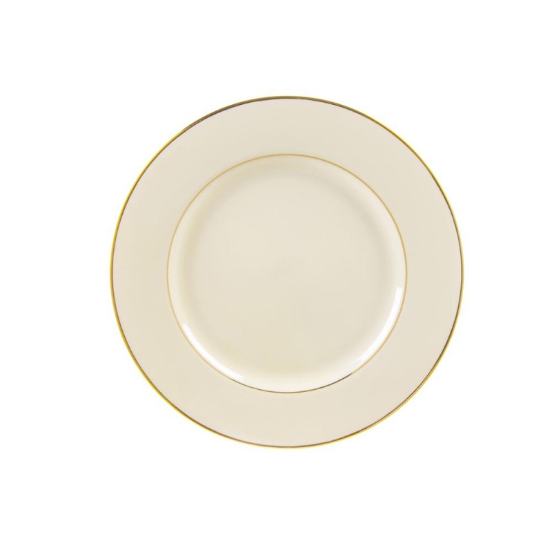 China Gold Rim Ivory Plate 7.5&#8243; Salad/dessert