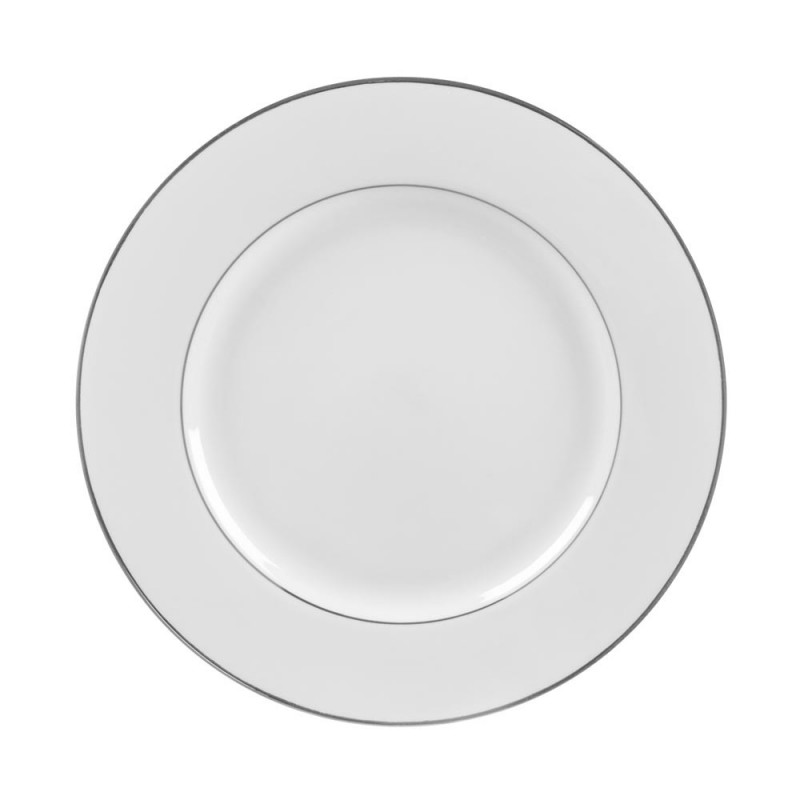 China Platinum Rim White Plate 10.5&#8243; Dinner