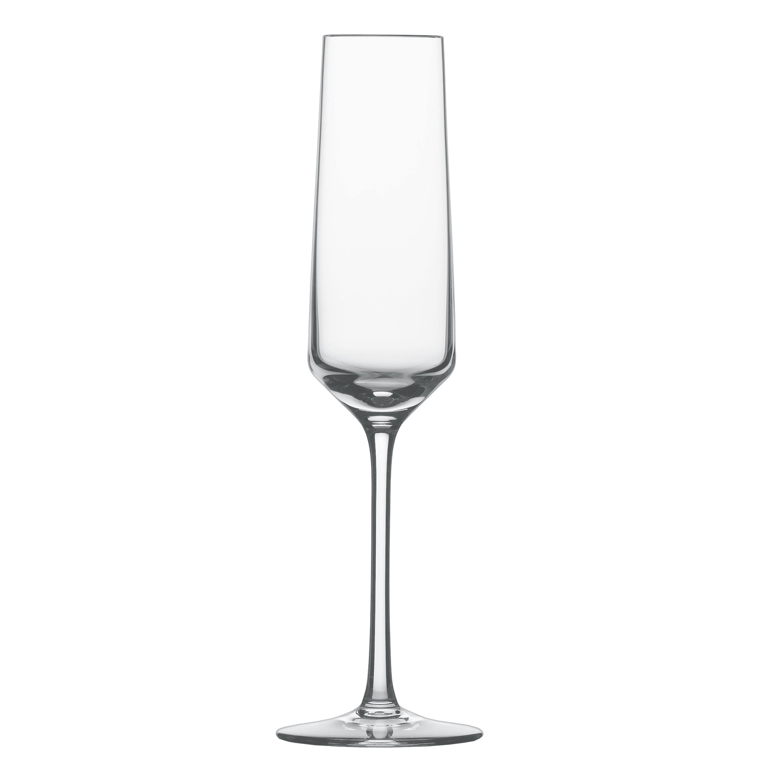 Glass Posh Stem Champagne Flute Clear 7.3 Oz