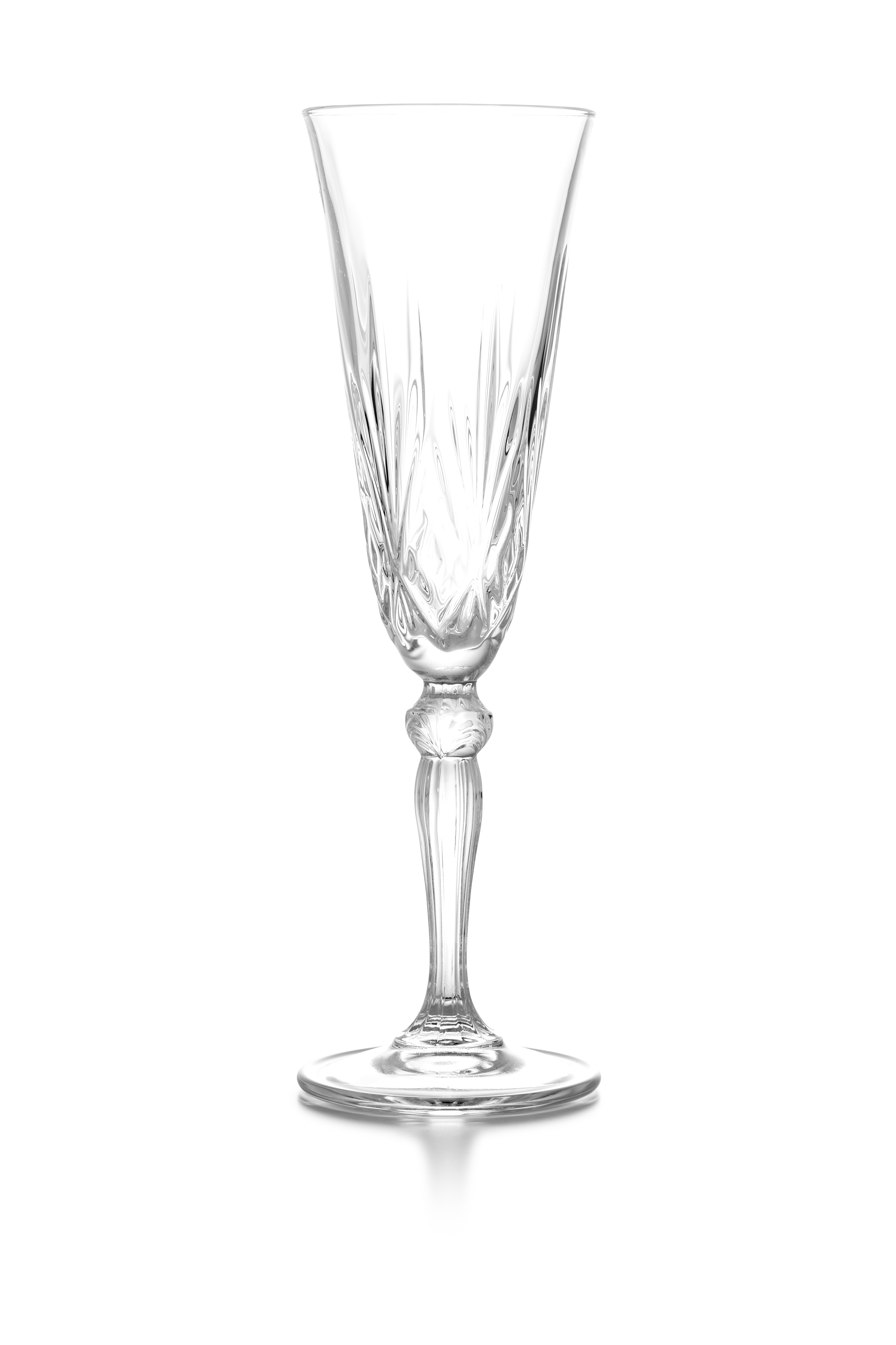 Glass St. Charles Stem Champagne Flute Clear 5.5oz