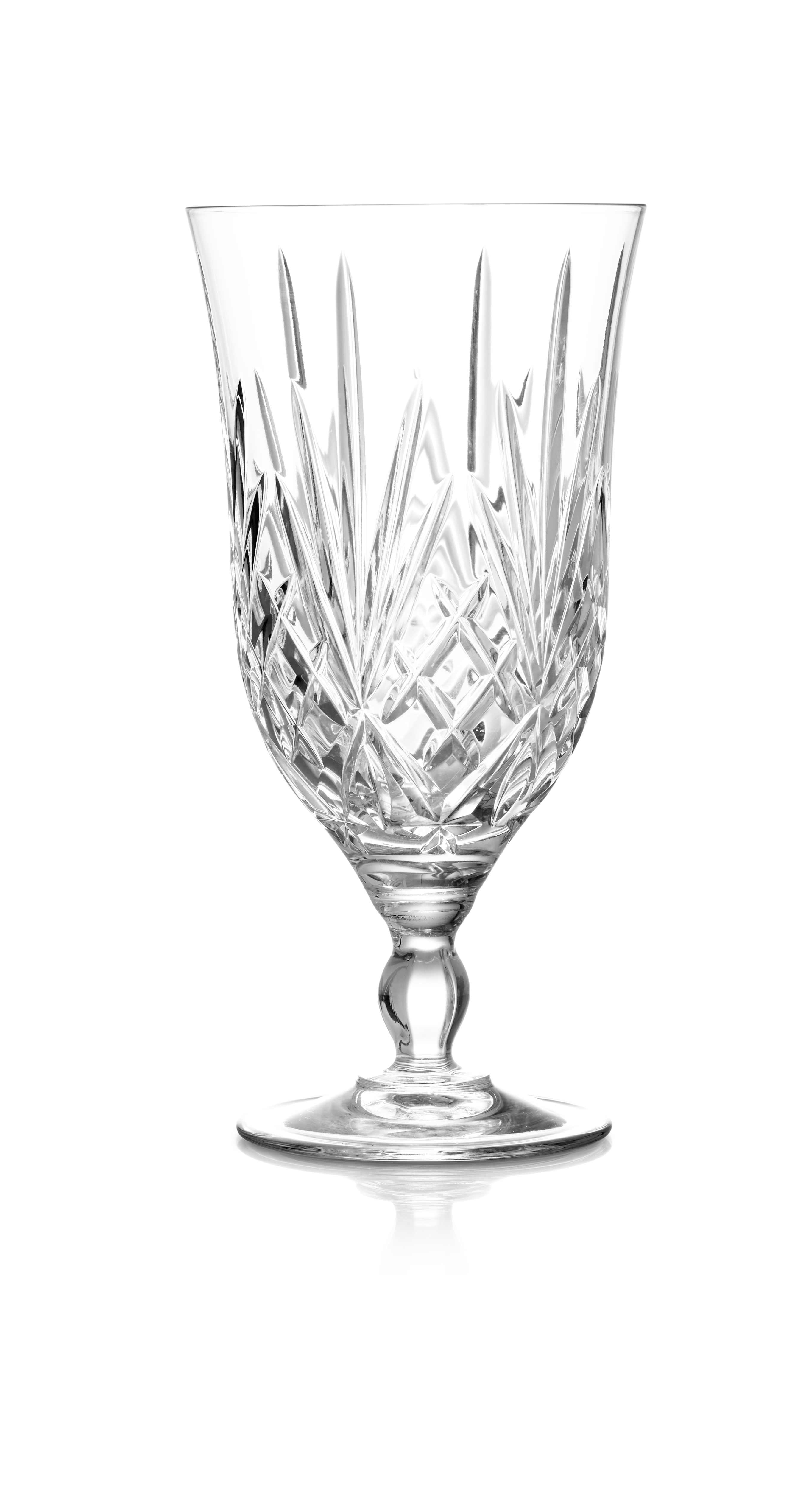 Glass St. Charles Stem Goblet Water Clear 13.5 Oz