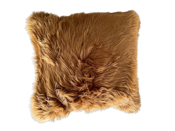 Pillow -Fur &#8211; Long Hair &#8211; Chesnut