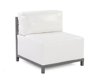 Sectional &#8211; Axis &#8211; Armless Chair &#8211; Titanium/White